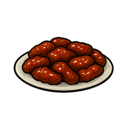 Skrzydła glazurowane