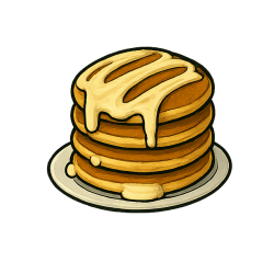 Pancakes z białą czekoladą