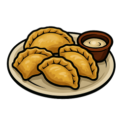 Ukraińskie smażone pierogi (pierożki z maczanką)