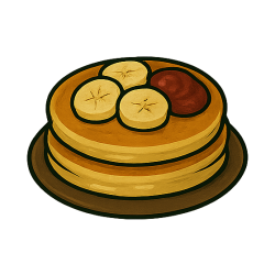 Fit pancakes z bananem i dżemem