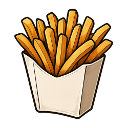 Frytki belgijskie duże